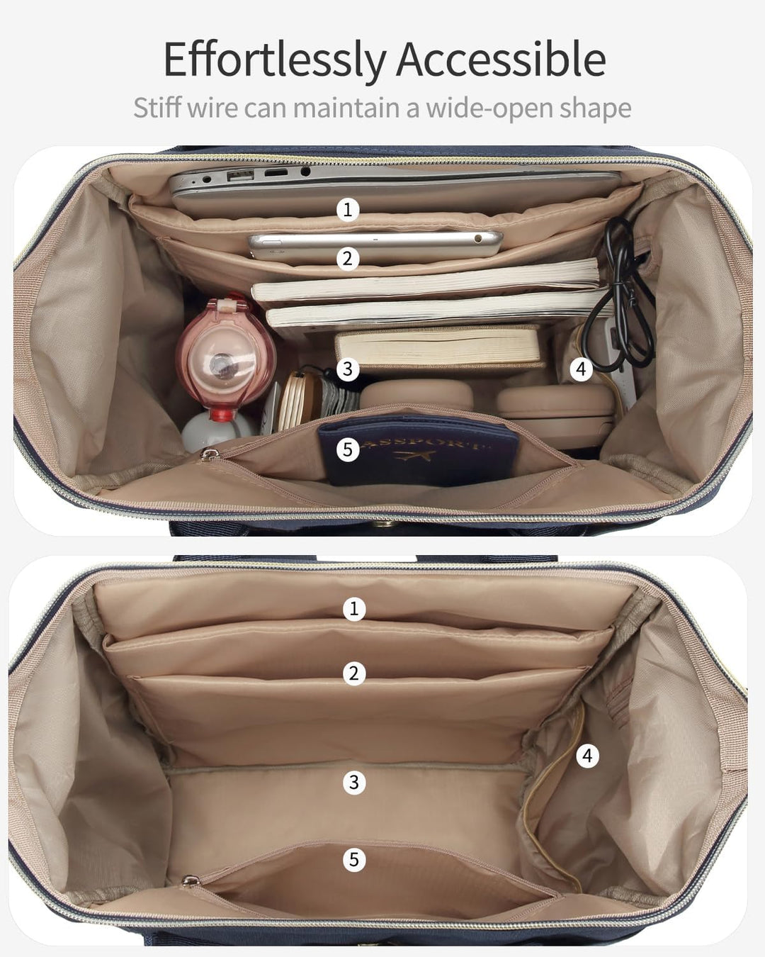 VANKANY Bolsa de libros para mujer, mochila para laptop, bolsas de...