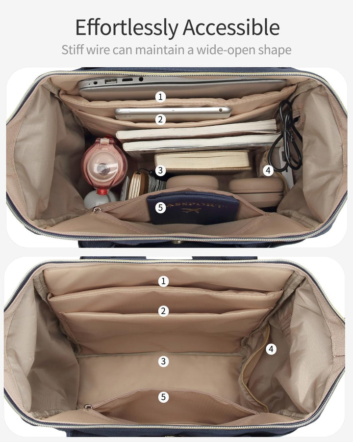 VANKANY Bolsa de libros para mujer, mochila para laptop, bolsas de...