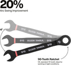 Klein Tools 69408G - Juego de llaves combinadas de trinquete, SAE, 8 piezas
