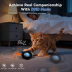 Juguete interactivo para gatos de interior, bola activada por movimiento y