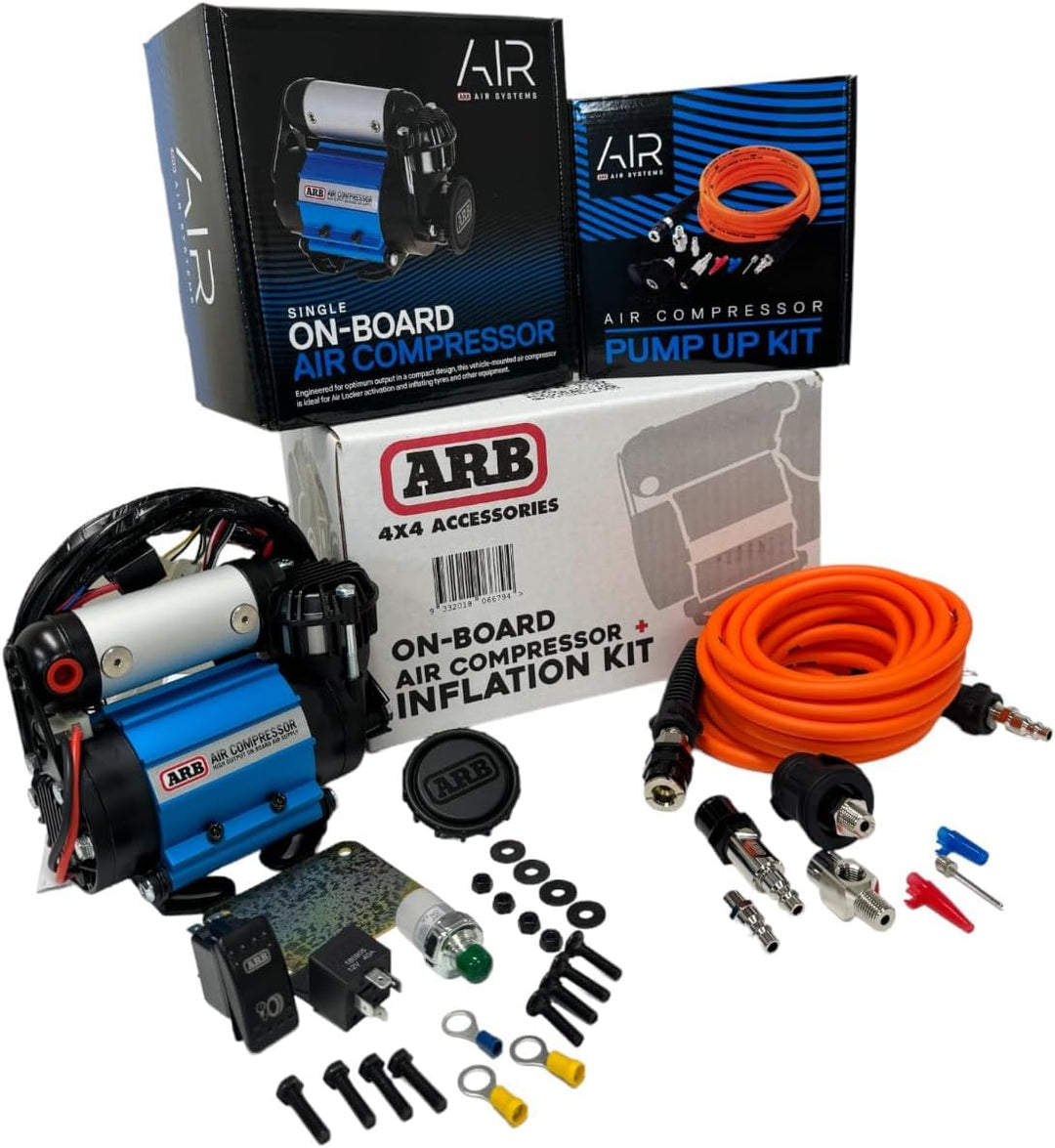 Kit de inflado ARB Compresor de aire y manguera de aire naranja Kit...