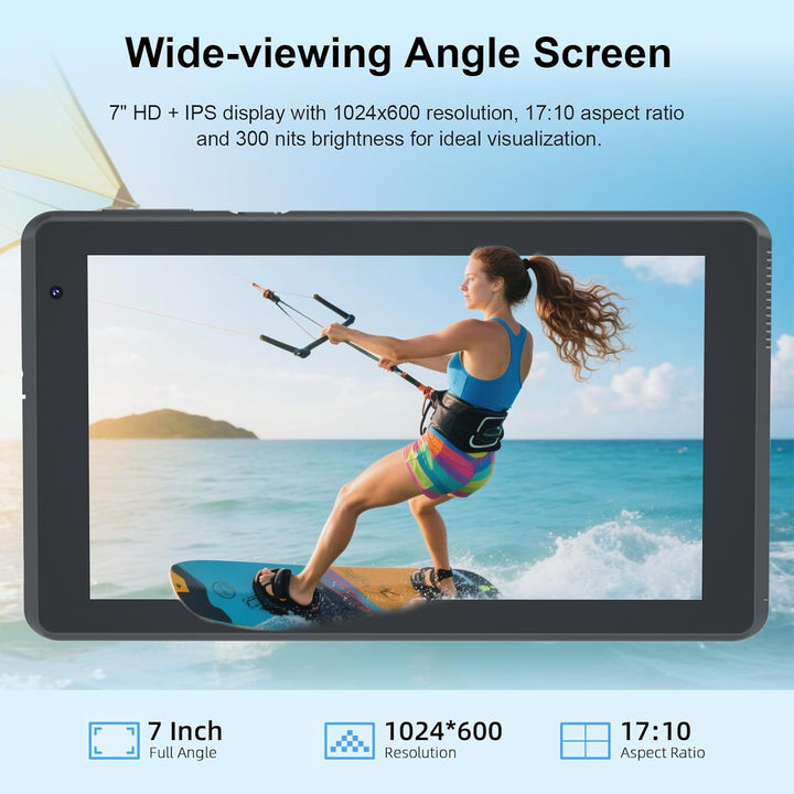 Tablet Android 15 Tablets con funda 7 pulgadas, 8GB RAM, 32GB ROM s...