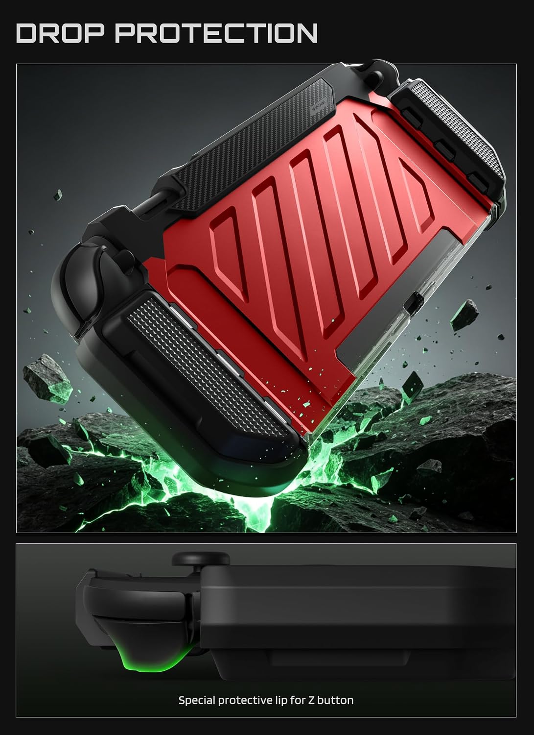 SUPCASE Funda para Nintendo Switch 2 2025, Joy Con Remove Friendly, rojo