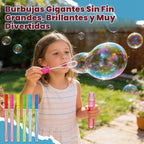 EagleStone 24 varitas de burbujas gigantes de 14.6 pulgadas, palos largos