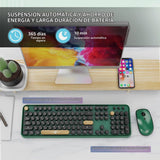 FD Teclado y ratón inalámbricos | Lindo teclado y ratón coloridos c...