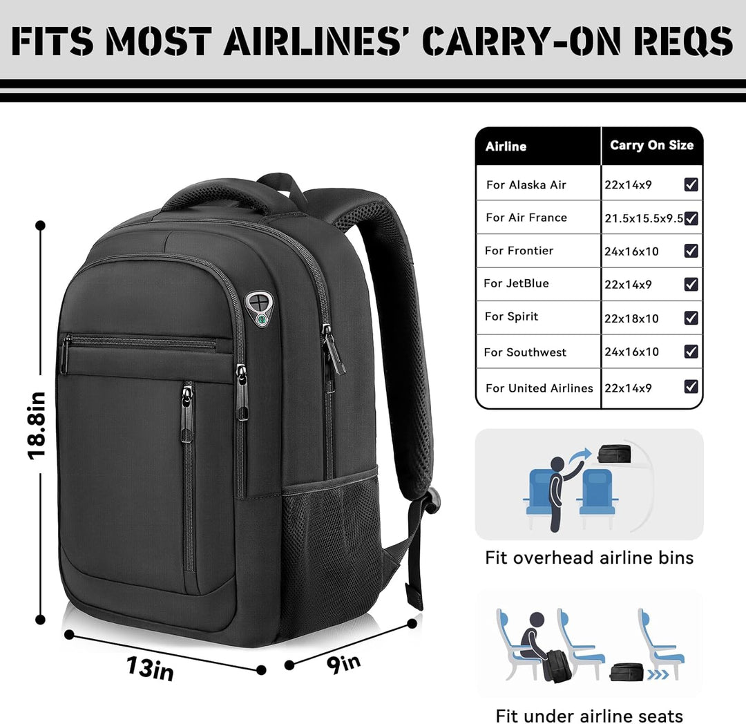LifetimeWarranty Mochila de viaje para hombre, mochila ligera para...