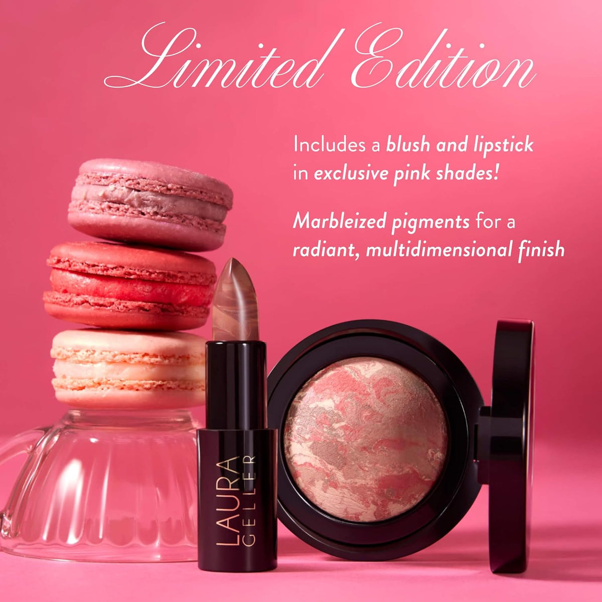 LAURA GELLER NEW YORK It's a Pink Thing Marbleized Makeup Colle...