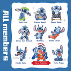 MINISO Disney Stitch Naughty Stitch Series - Figuras ciegas de caja ciega, diseño aleatorio, figuras coleccionables, decoración del hogar, regalos de cumpleaños de vacaciones para coleccionistas y fanáticos, caja individual