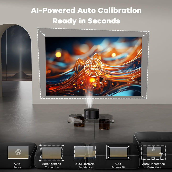 [Official Licensed Apps\/40W Dolby Audio]Projector with WiFi and Bl...
