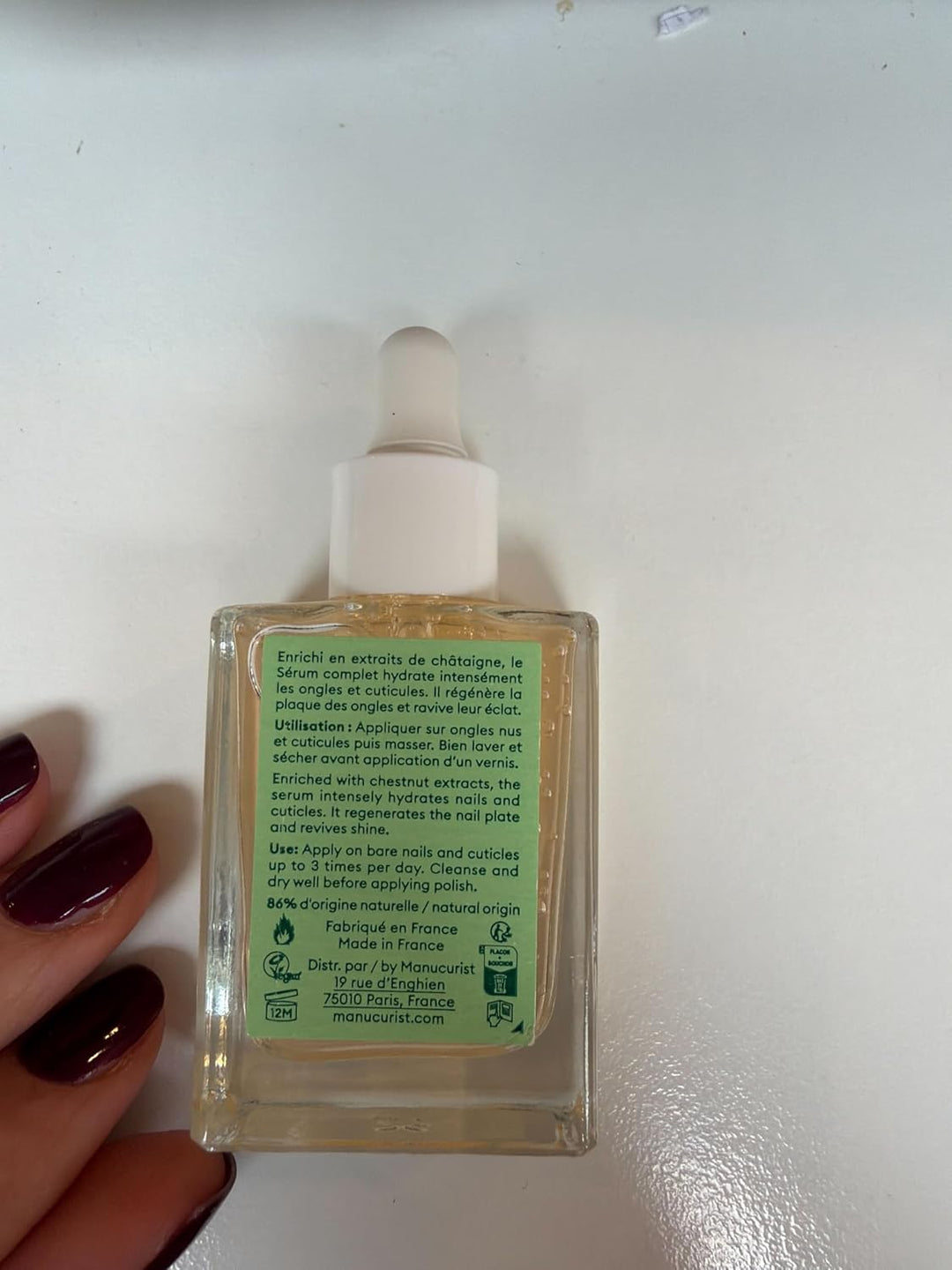Manucurist Duo Nail Care Set - Huile Verte Green Oil y suero comple...