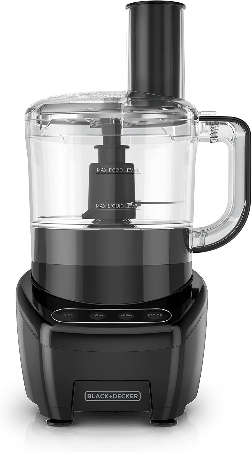 BLACK+DECKER Procesador de alimentos y picador de verduras, hoja de acero