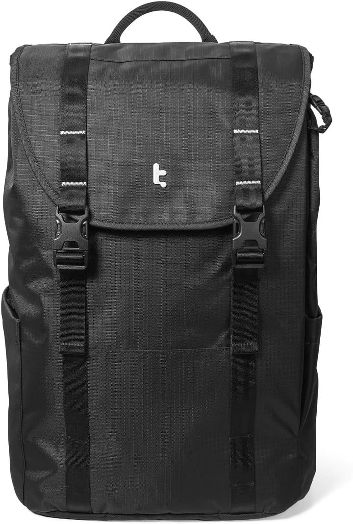 tomtoc Mochila para laptop con solapa, ligera, resistente al agua,...