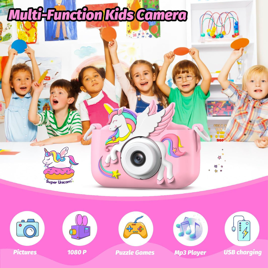 Cámara Mejorada para Niños y Niñas, Cámara Digital para Selfie con...