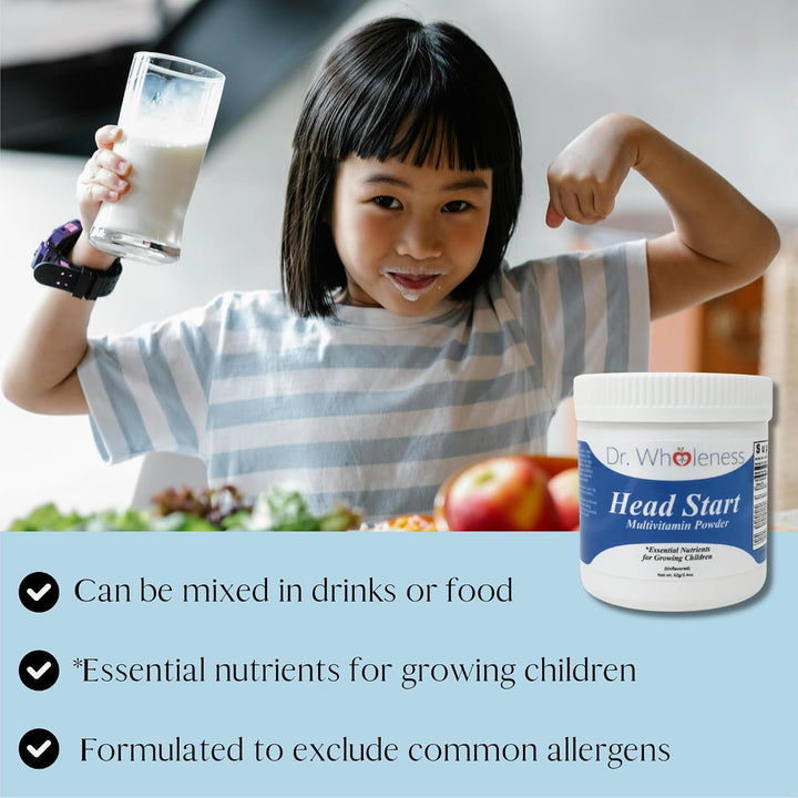 Dr. Wholeness Head Start Multivitamínico en polvo | Nutrientes esen...
