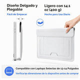 LumoTrek Funda para portátil 2 en 1 con soporte, 13-14 pulgadas, pi...