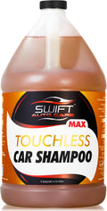 Swift - Champú concentrado para automóvil sin contacto (1 galón), no requiere cepillado, jabón de coche de alta espuma, resistente, detergente automático para cañón de espuma, funciona en automóviles, camiones, caravanas, tapicería y mucho más