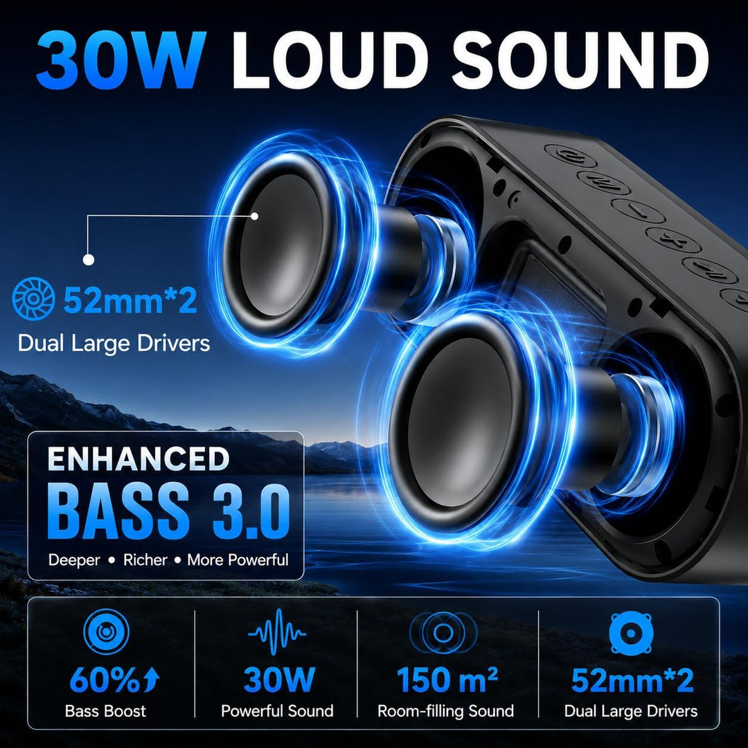 IKT Altavoz Bluetooth portátil con luces x días festivos\/rellenos...