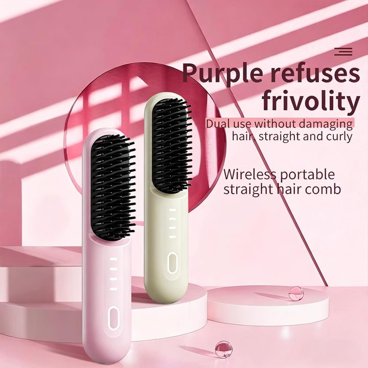 Go Brush Pro para cabello corto, alisado inalámbrico actualizado 20...