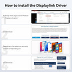 ACASIS Adaptador DisplayLink Dual DP para MacBook Air/Pro M1/M2/M3/M4