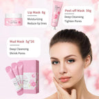 Set de cuidado de piel Sakura de Japón para adolescentes, 8PCS, Aroma Sakura