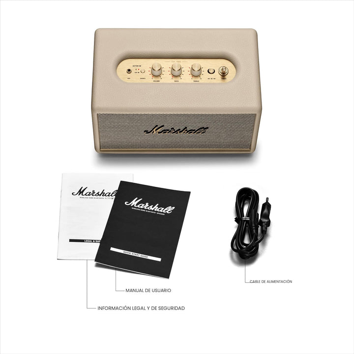 Marshall Acton III - Altavoz Bluetooth para el hogar, color crema