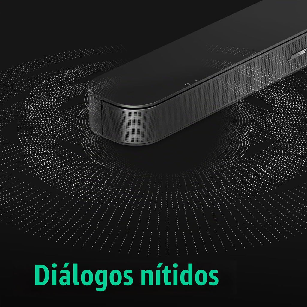 Bose Altavoz de TV (2.ª generación): barra de sonido compacta con conectividad Bluetooth y HDMI-ARC, diálogo claro, Dolby Atmos, graves profundos, control remoto incluido para una fácil instalación