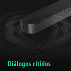 Bose Altavoz de TV (2.ª generación): barra de sonido compacta con conectividad Bluetooth y HDMI-ARC, diálogo claro, Dolby Atmos, graves profundos, control remoto incluido para una fácil instalación
