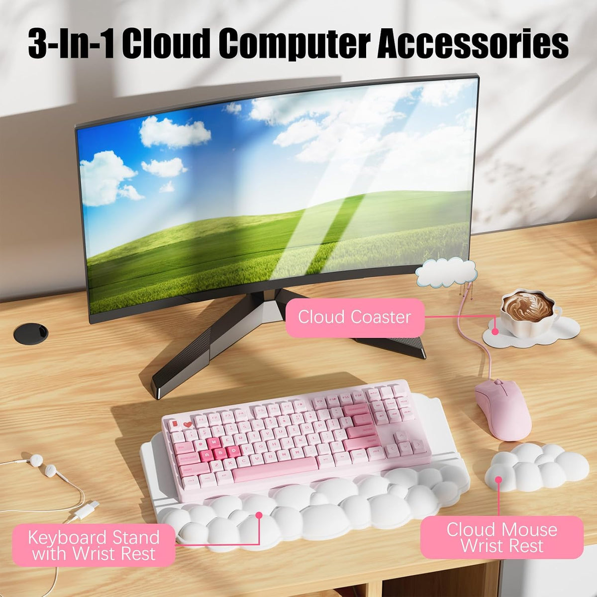 Reposamuñecas ergonómico para teclado y mouse, almohadilla de soporte para