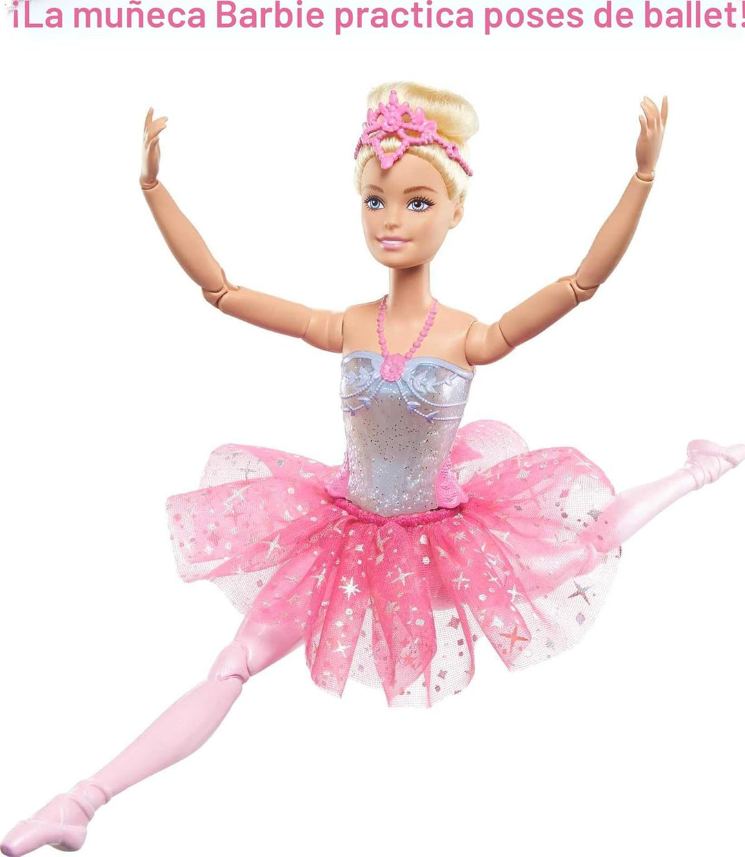 Muñeca Barbie Dreamtopia Twinkle Lights Ballerina con cabello rubio...
