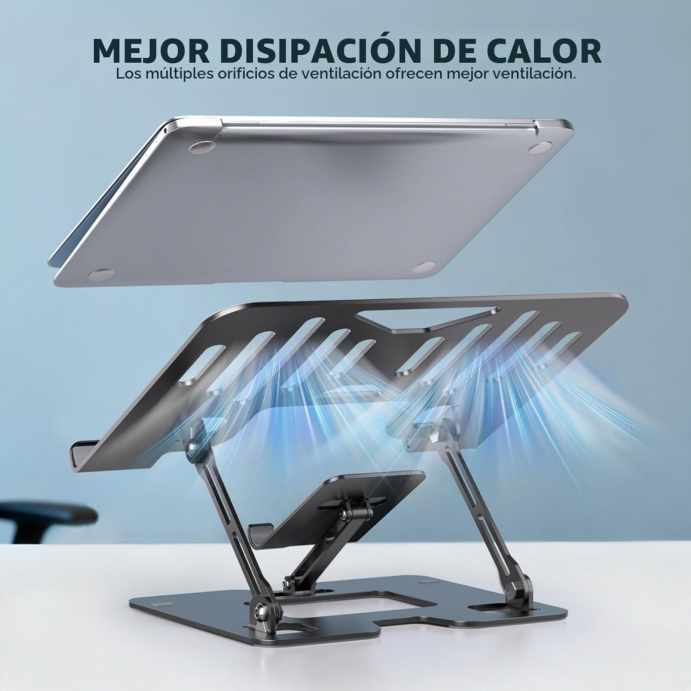 Soporte ergonómico 2 en 1 para teléfono portátil para escritorio, e...