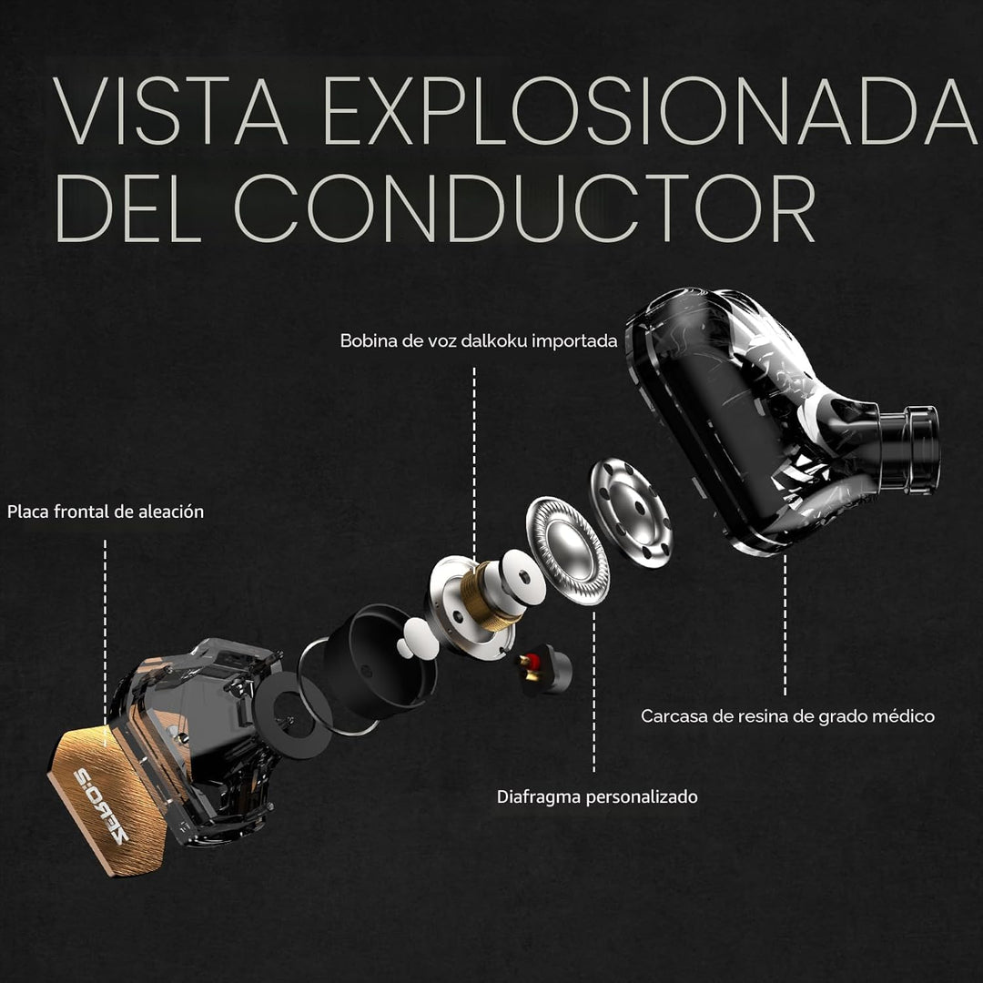 Auriculares intrauditivos Linsoul 7Hz x Crinacle Zero:2, monitor de...