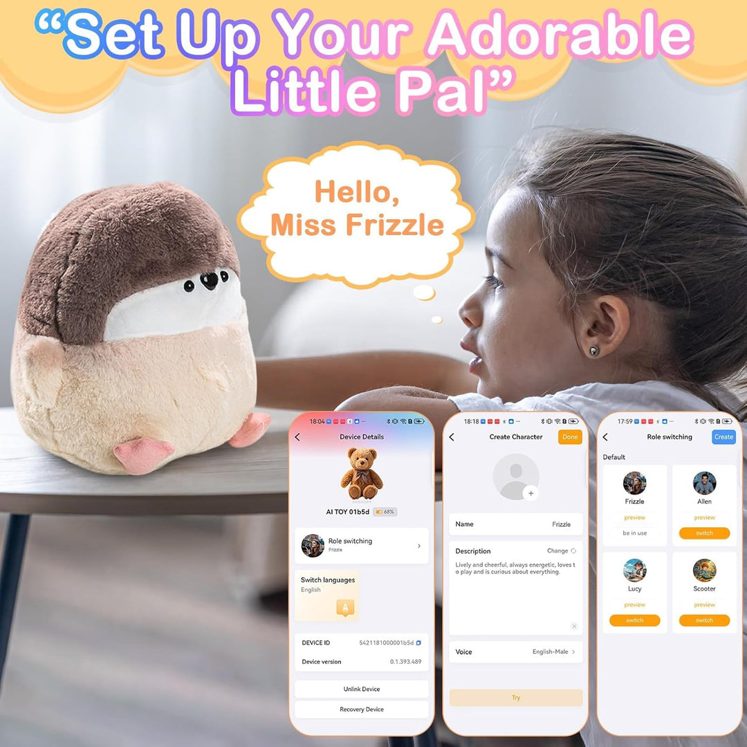 CYJBE Animal de peluche inteligente AI con interacción de