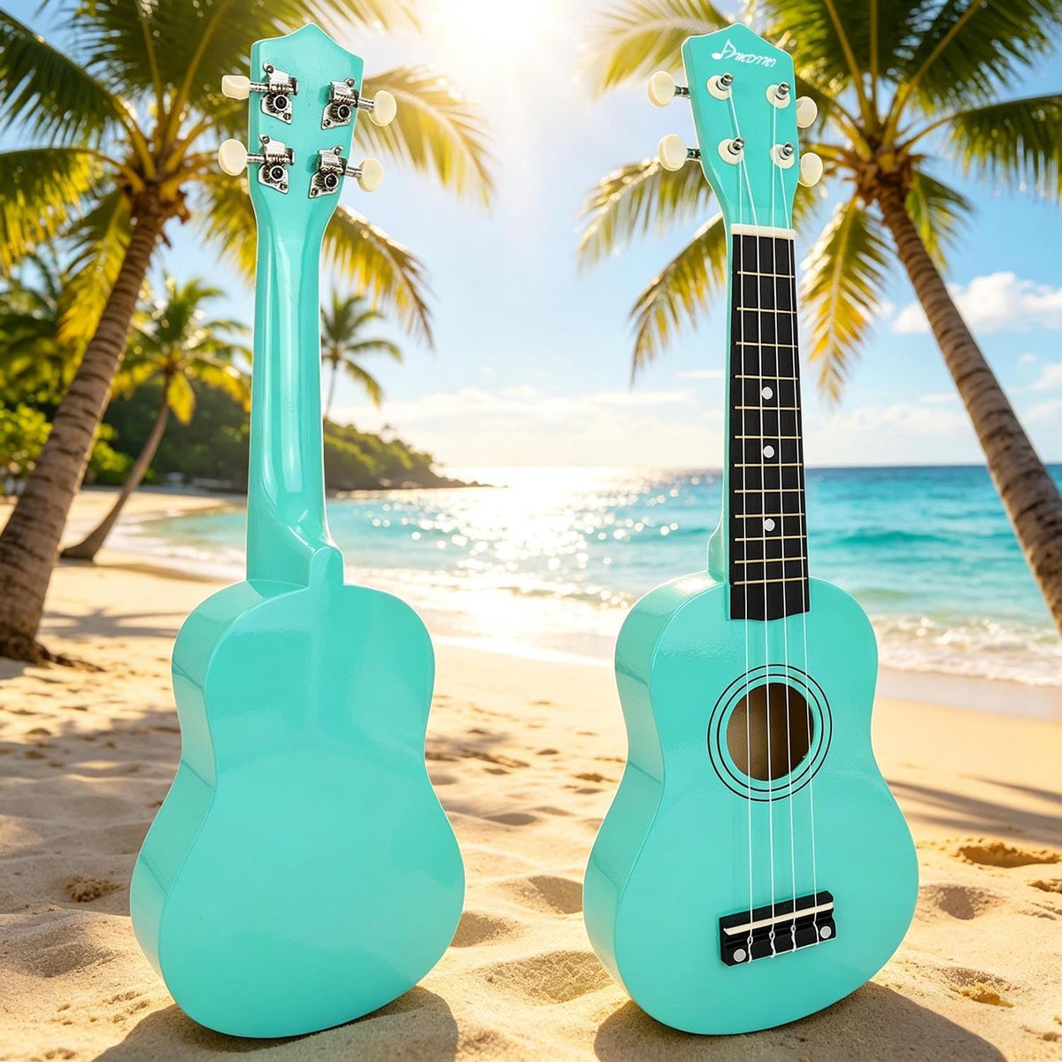Kit de Ukelele Soprano de 21 Pulgadas para Principiantes de Madera de Tilo para Niños, Adultos y Estudiantes - Mini Guitarra Ukalelee con Libro, Bolsa de Concierto, Afinador, Correa, Púas y