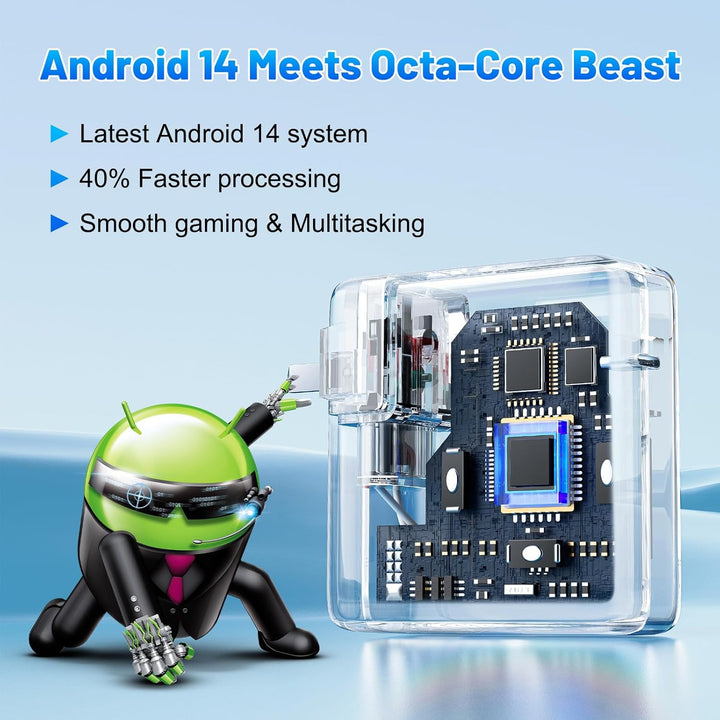 Glesso - Tablet Android de 10.95 pulgadas, 16 GB de RAM, 128 GB de...
