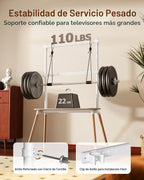 Soporte de TV con caballete de 4 patas para televisores de 49 a 86
