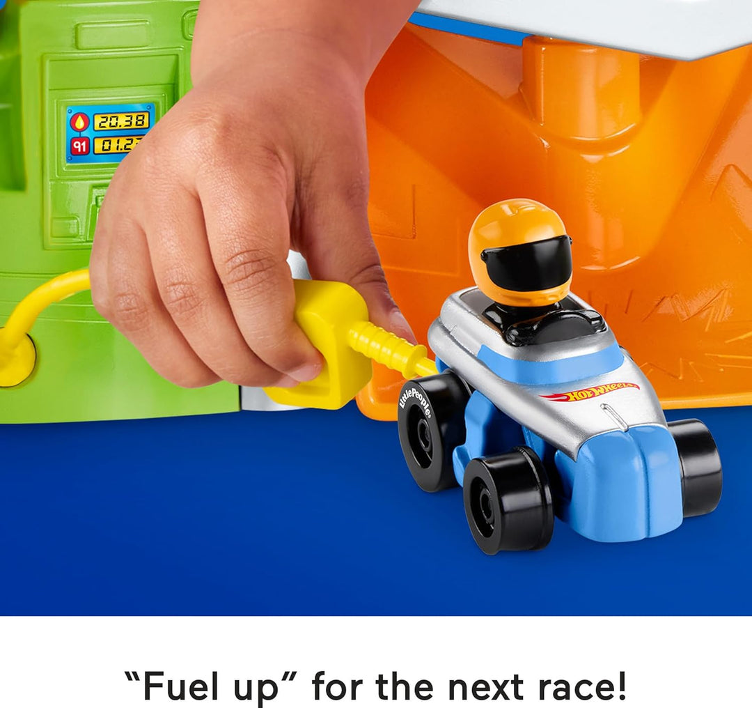 Fisher-Price Little People Hot Wheels - Juego de carreras