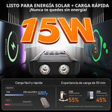 Nymzixt Cargador Solar Power Bank 20000mAh, Cargador Portátil con 4...