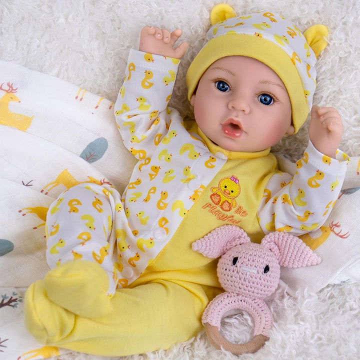 Aori Muñecas bebés Reborn realistas - Muñeca recién nacida de niña...