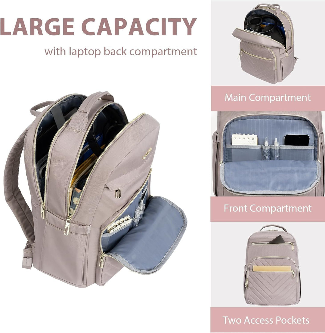 VANKEAN Mochila para laptop de 17.3 pulgadas para mujer, bolsa de t...