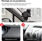iOttie Easy One Touch Signature soporte de teléfono universal para tablero y parabrisas de auto, soporte de escritorio con base de ventosa y brazo telescópico para iPhone, Samsung, Google, más