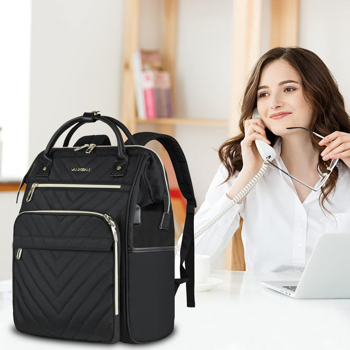VANKEAN Mochila para laptop de 17 pulgadas para mujeres y hombres,...