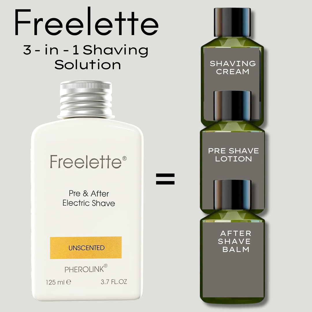 Loción Crema Pre-Afeitado Eléctrico y Post-Afeitado - Mejor para Af...