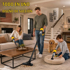 Aspiradora inalámbrica 7 en 1, aspiradora de mano con batería con motor sin escobillas de 700 W, succión y soplador de alta potencia de 50 KPA para el hogar, automóvil, pelo de mascotas