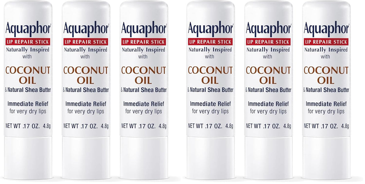 Aquaphor Barra de reparación de labios de inspiración natural con a...