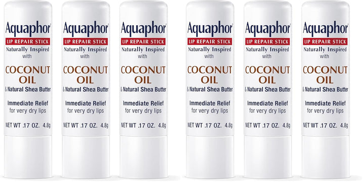 Aquaphor Barra de reparación de labios de inspiración natural con a...