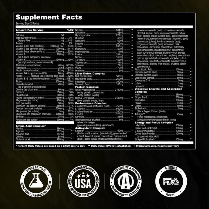 Animal Pak - Suplemento multivitamínico conveniente para hombres y...
