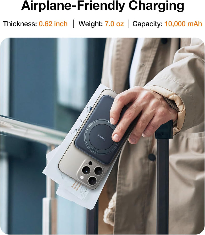 TORRAS - Cargador portátil compatible con MagSafe de 10,000 mAh, ce...