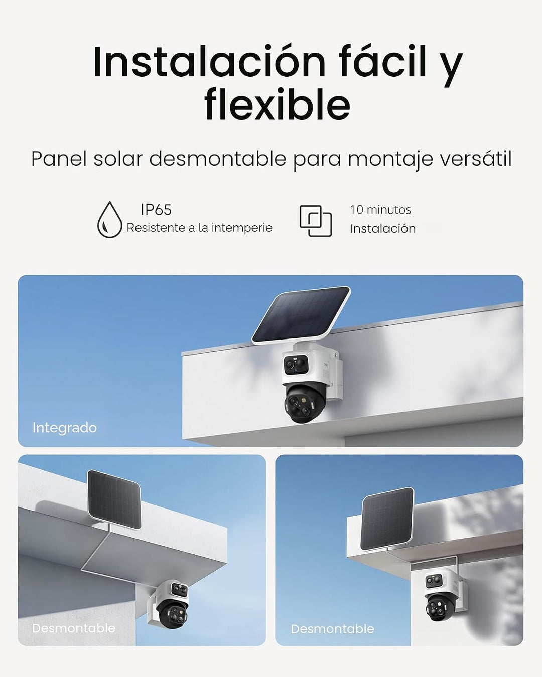 eufy Security eufyCam S4, Cámara de seguridad solar inalámbrica par...