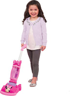 Just Play - Aspiradora de Disney Junior Minnie Mouse Twinkle Bows Play con luces y sonidos realistas, juguetes para niños de 3 años en adelante