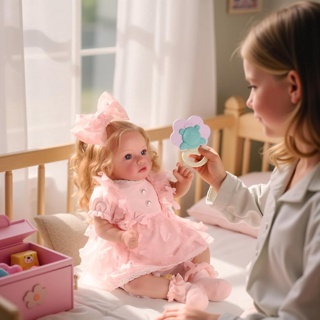 BABESIDE Muñecas Reborn de Bebé Niña con Pecas, 20 Pulgadas Realist...